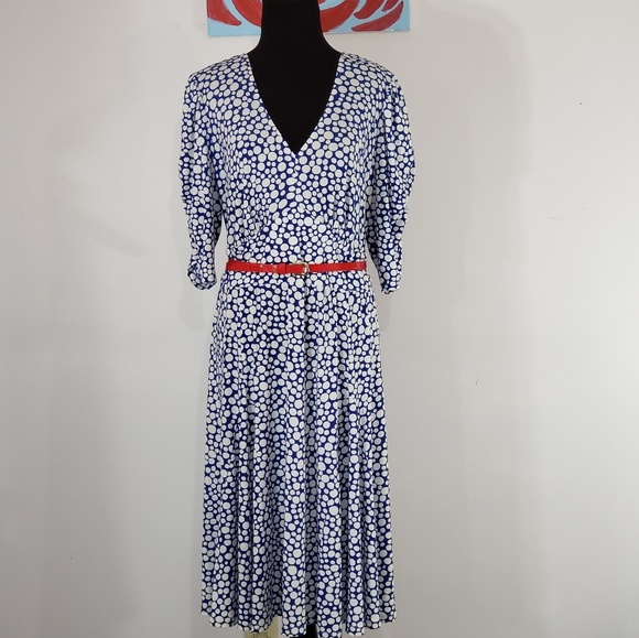 London Times Dresses & Skirts - London Times Poka Dotted V Neck Dress Size 18W
